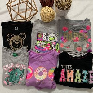 BUNDLE! 6 girls shirts (size6-6x)
